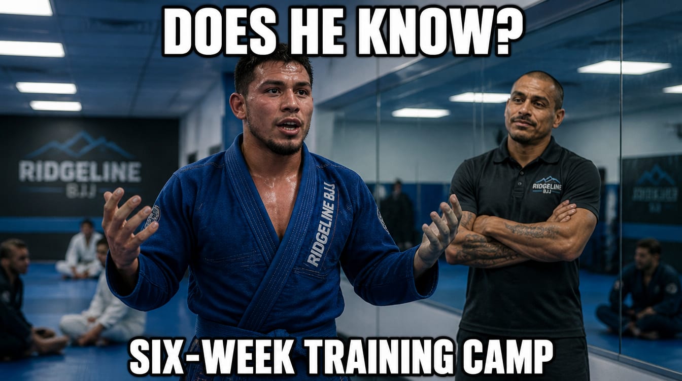 Blue Belt Begins Six-Week Camp 23 Days Before Match