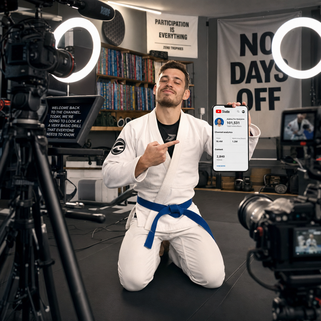 Grappling Influencer's 'No Days Off' Journey Enters Month 18 — Library Contains 2,840 Drilling Videos, 619 Gear Reviews, And Zero Competition Results