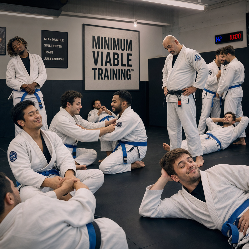 Nation's Blue Belts Adopt 'Minimum Viable Training' Framework — Maintain Exact Current Skill Level Forever