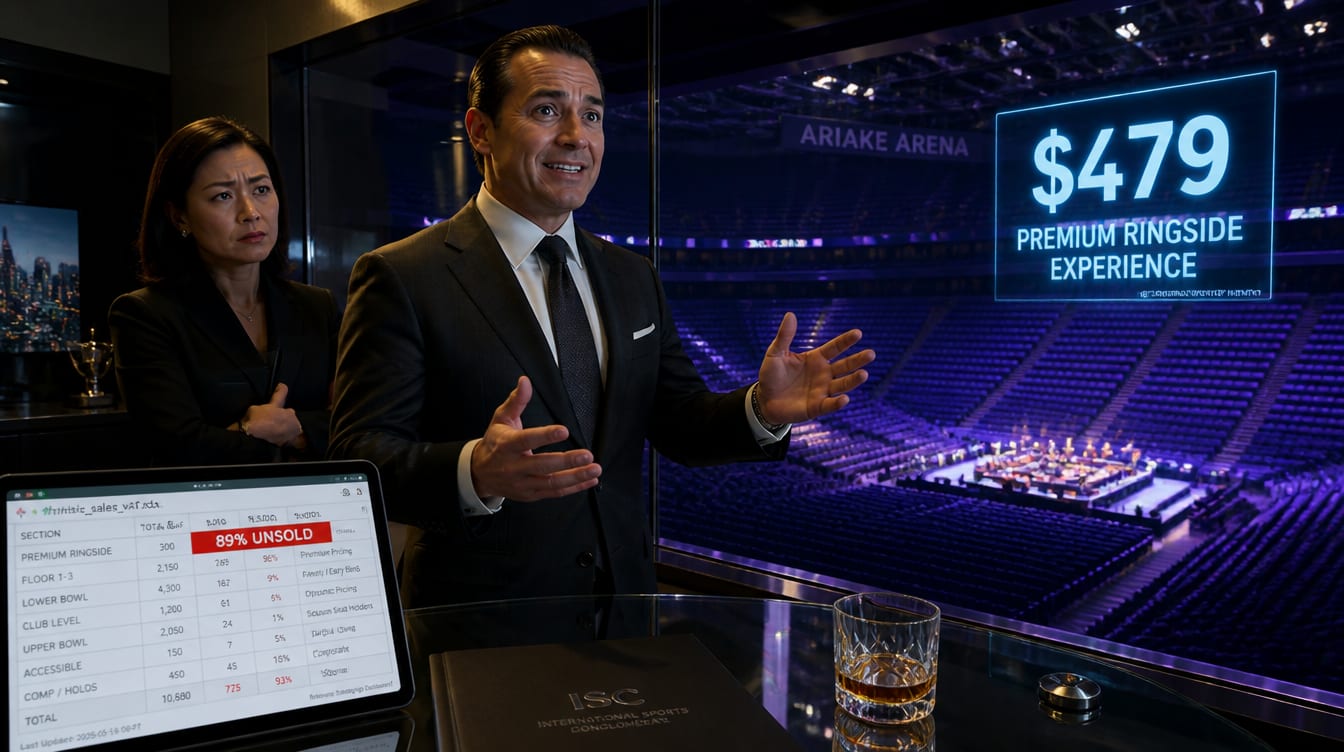 Premium Ringside Experience: 9,400 Empty Chairs