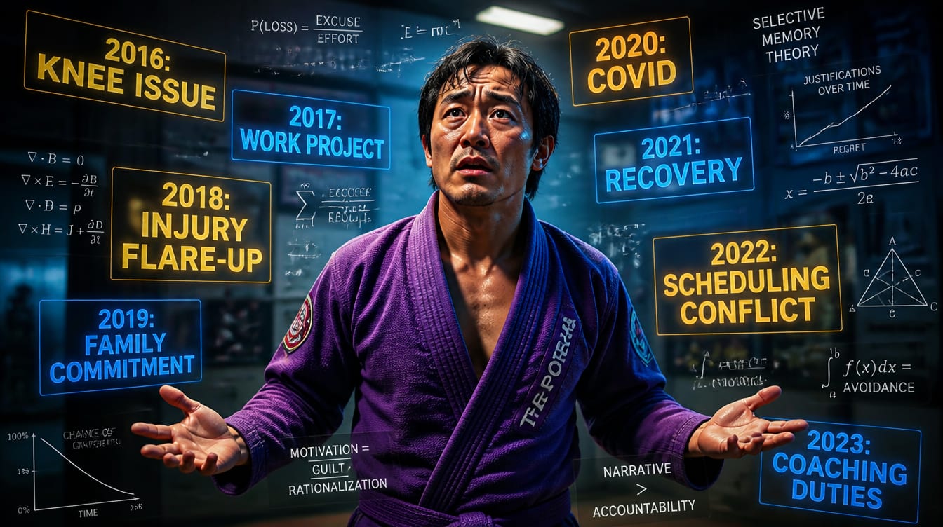 Purple Belt Trains for Tournaments He Never Enters