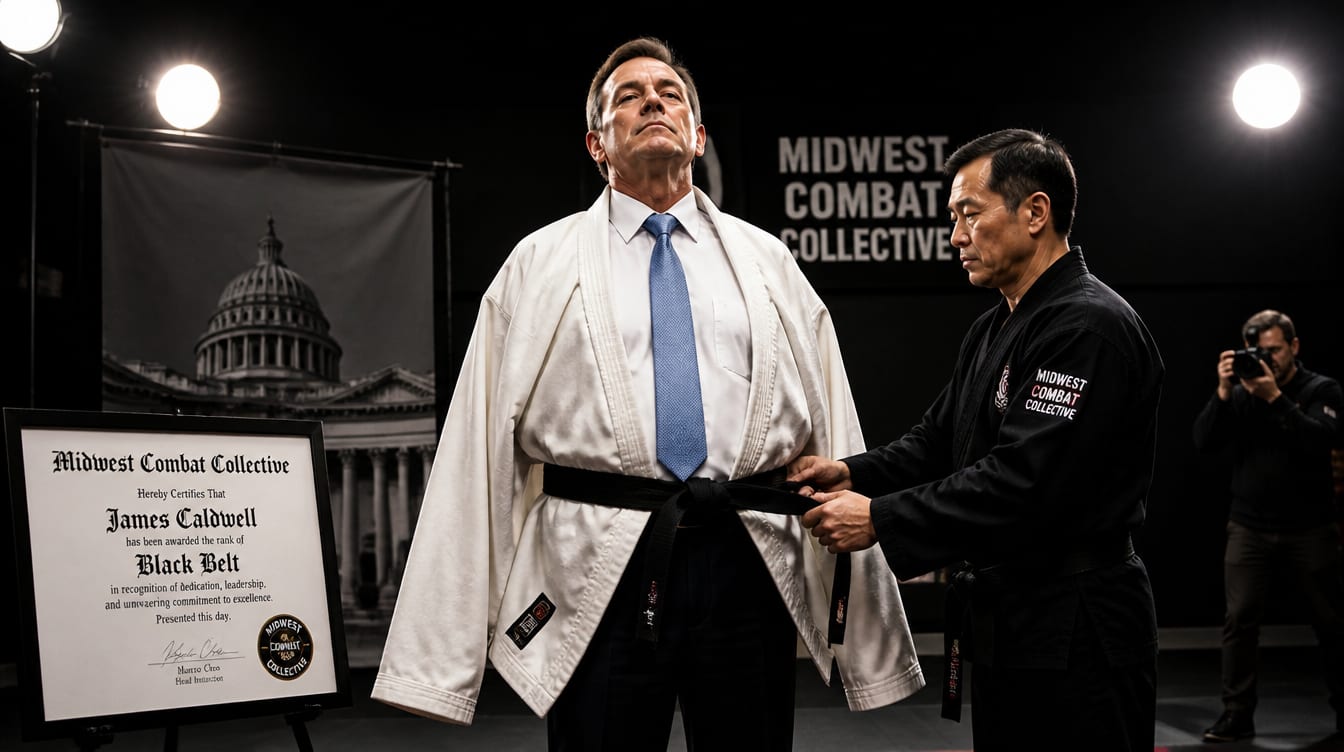 Illinois Politician Gets Honorary Black Belt in 40 Minutes